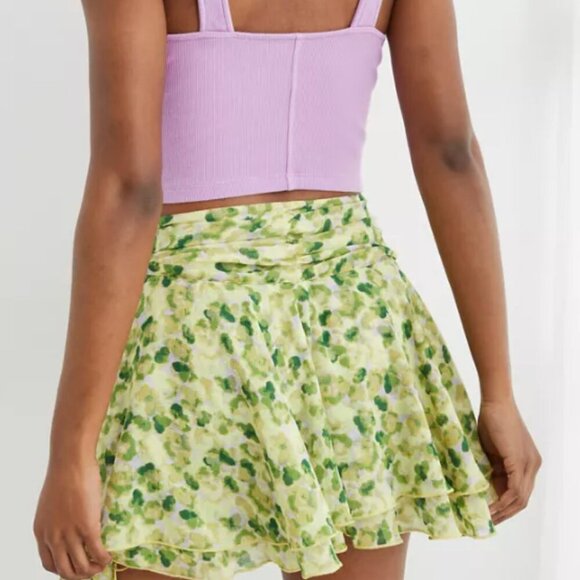 Aerie Chiffon Wrap Mini Skirt - Picture 2 of 8